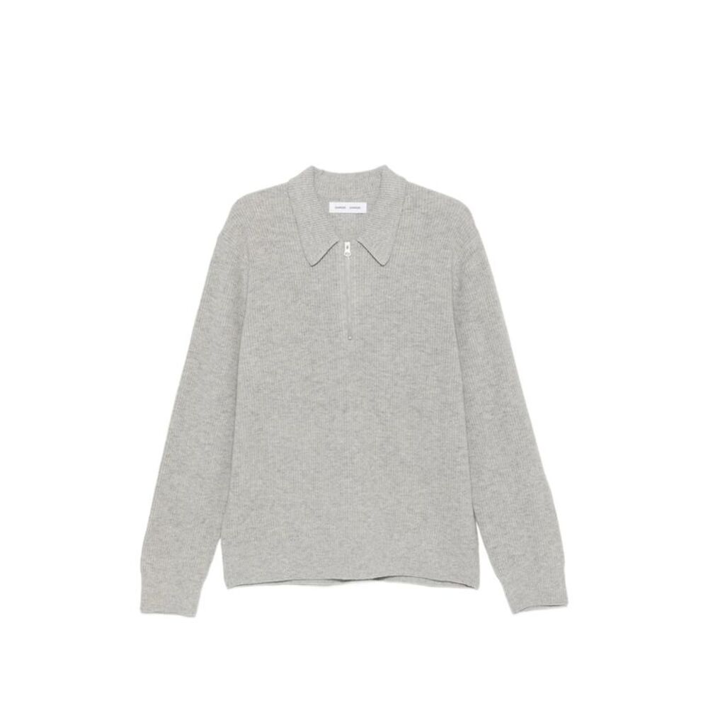 Samsoe Samsoe Grey Polo Shirts Men